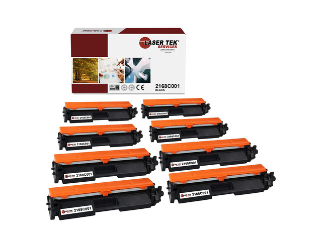 Laser Tek Services Compatible Toner Cartridge Replacement for Canon 051 2168C001 Works with Canon Image Class LBP162dw Printers (Black, 8 Pack) -...