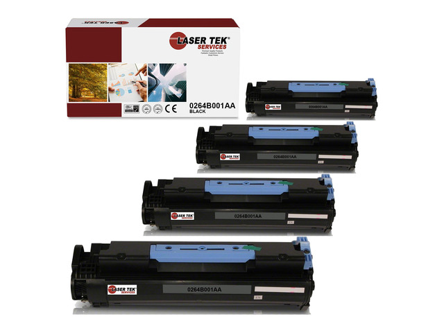 Laser Tek Services Compatible Toner Cartridge Replacement for Canon 106 0264B001AA Works with Canon MF6530 MF6531 MF6540 Printers (Black, 4 Pack) -...