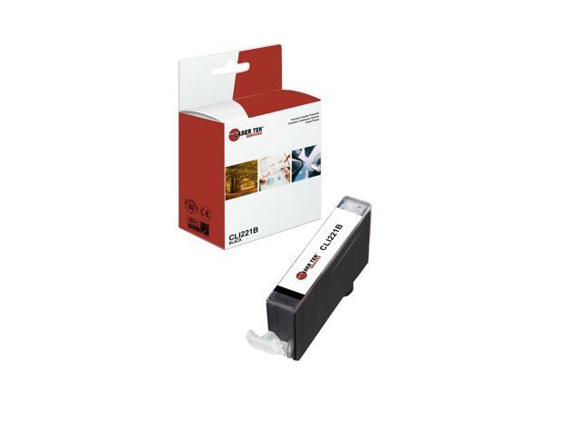 Laser Tek Services Compatible High Yield Ink Cartridge Replacement for Canon CLI-221 CLI221B Works with Canon Pixma iP3600 iP4600, MP540 MP560,...