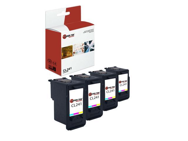 Laser Tek Services Compatible High Yield Ink Cartridge Replacement for Canon CL-241 CL241 Works with Canon Pixma MG2120 MG2220 MG3120, MX372 MX392...