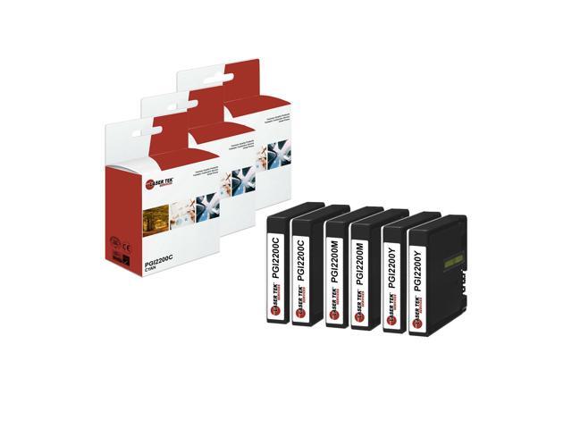 Laser Tek Services Compatible High Yield Ink Cartridge Replacement for Canon PGI-2200 Works with Canon MAXIFY MB5020 iB4120 MB5320 Printers (Cyan,...