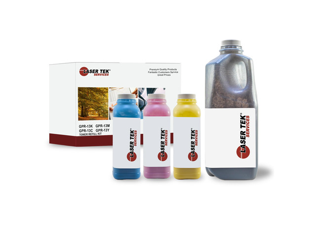 Laser Tek Services Compatible Toner Refill Kit Replacement for Canon GPR-13 High Yield Works with Canon ImageRunner C3100 C3170 Printers (Black,...