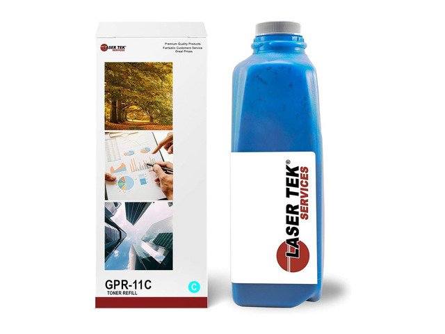 Compatible GPR-11 High Yield Toner Refill Kit Refills Canon GPR-11C Toner Cartridges Works with imageRUNNER C2620, C3200, C3220 Printers Cyan...