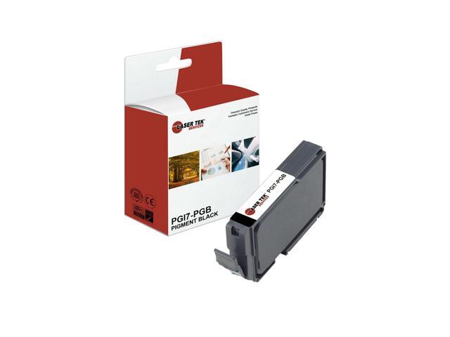 Laser Tek Services Compatible High Yield Ink Cartridge Replacement for Canon PGI-7 PGI7-PGB Works with Canon Pixma MX7600 / iX7000, Pro9500 /...
