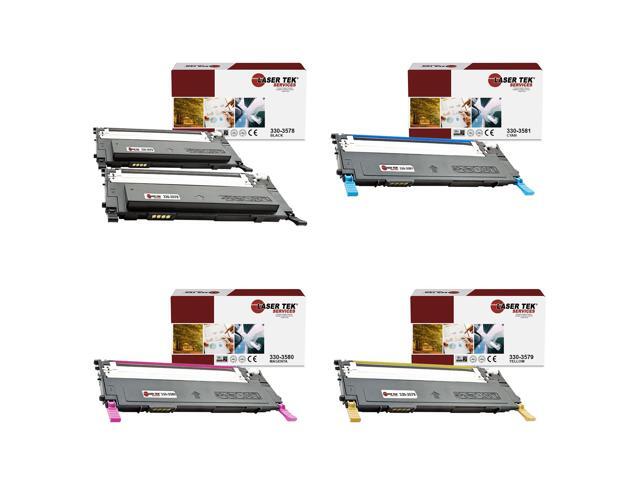 Laser Tek Services Compatible Toner Cartridge Replacement for Dell 1230 330-3578 330-3581 330-3580 330-3579 Works with Dell 1230C 1235CN Printers...