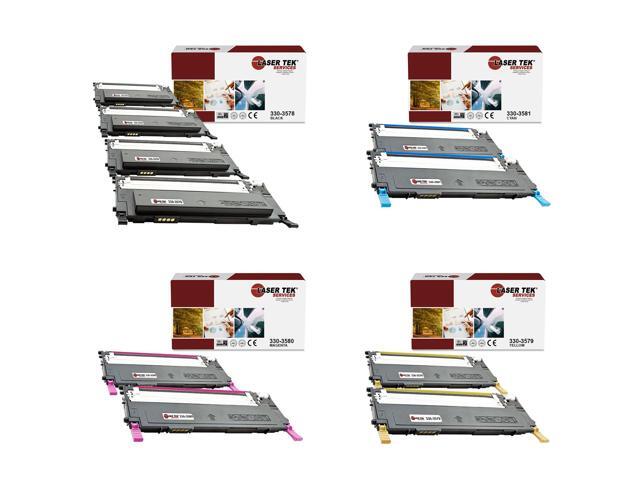 Laser Tek Services Compatible Toner Cartridge Replacement for Dell 1230 330-3578 330-3581 330-3580 330-3579 Works with Dell 1230C 1235CN Printers...