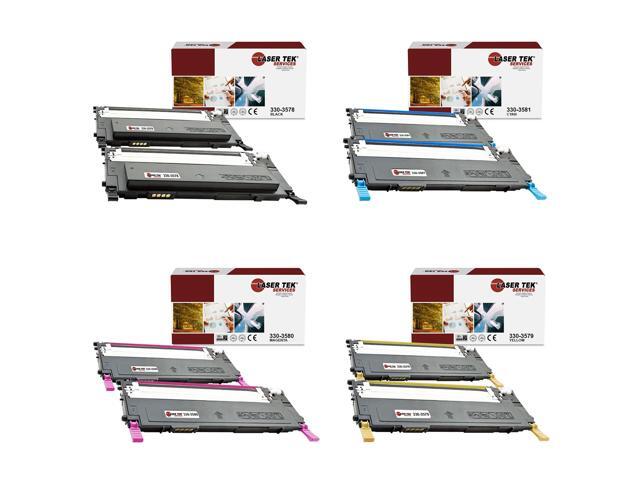 Laser Tek Services Compatible Toner Cartridge Replacement for Dell 1230 330-3578 330-3581 330-3580 330-3579 Works with Dell 1230C 1235CN Printers...