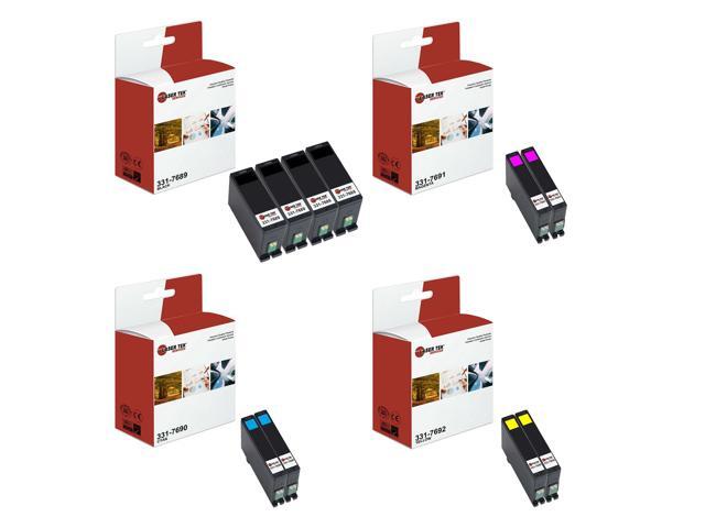 Laser Tek Services Compatible High Yield Ink Cartridge Replacement for Dell Dell 34 Works with Dell Series V525w V725W Printers (Black, Cyan,...