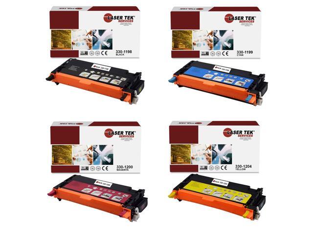 Laser Tek Services Compatible Toner Cartridge Replacement for Dell 330-1198 330-1199 330-1200 330-1204 Works with Dell 3130 3130CN 3130CND Printers...