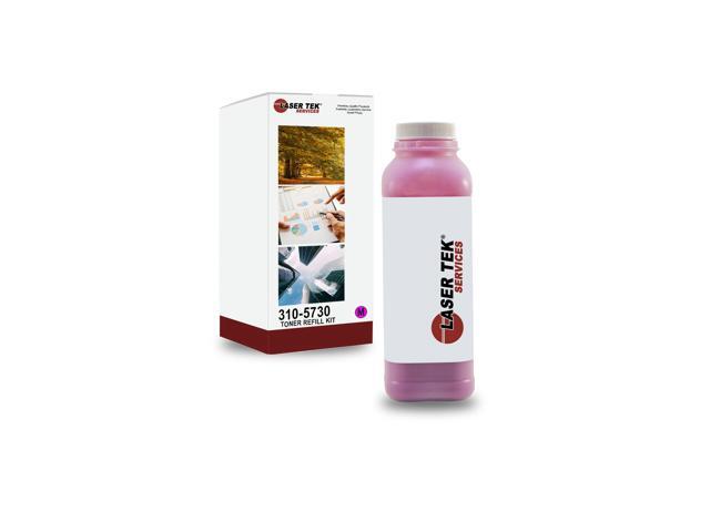 Laser Tek Services Magenta (310-5738, 310-5730) Toner Refill Kit with reset chip for the Dell 3000 and 3100 Cartridges
