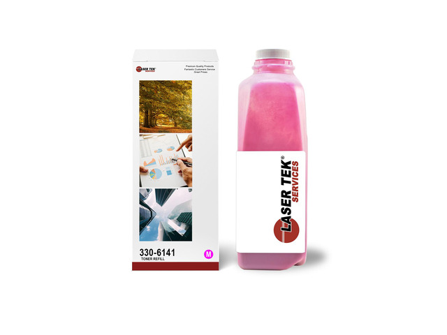 Laser Tek Services Compatible Toner Refill Kit Replacement for Dell 7130 330-6141 Works with Dell 7130cdn Printers (Magenta, 1 Pack) - 20,000 Pages