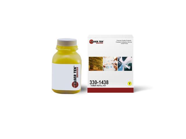 Compatible 2130 Toner Refill Kit Refills Dell 330-1438/330-1418 Toner Cartridges Works with 2130cn, 2135cn Printers Yellow (1-Pack)
