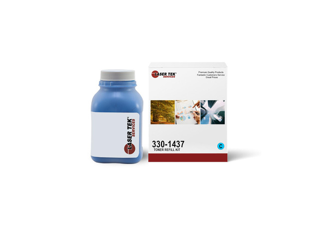 Laser Tek Services 2130 Compatible Cyan Toner Refill Kit for 330-1437