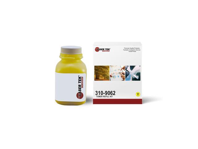 Laser Tek Services Compatible Toner Refill Kit Replacement for Dell 1320 310-9062 High Yield Works with Dell 1320 1320c 1320cn Printers (Yellow, 1...