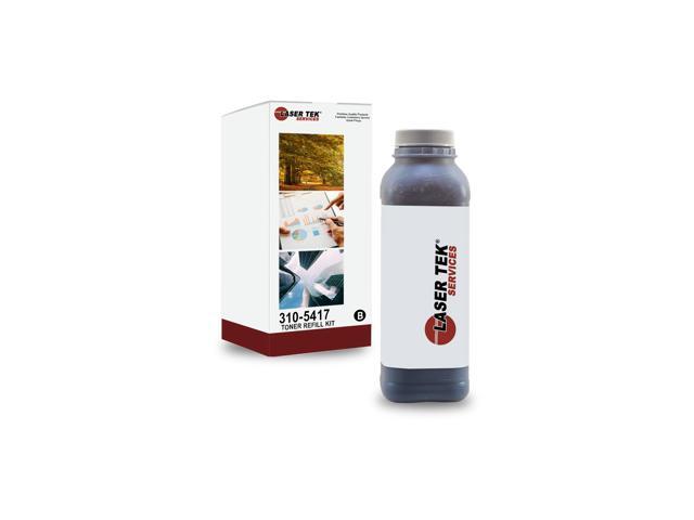 Laser Tek Services Black Toner Refill Kit with reset chip for the Dell 1600 1600N 310-5417 310-5416 X5015 K4671 P4210