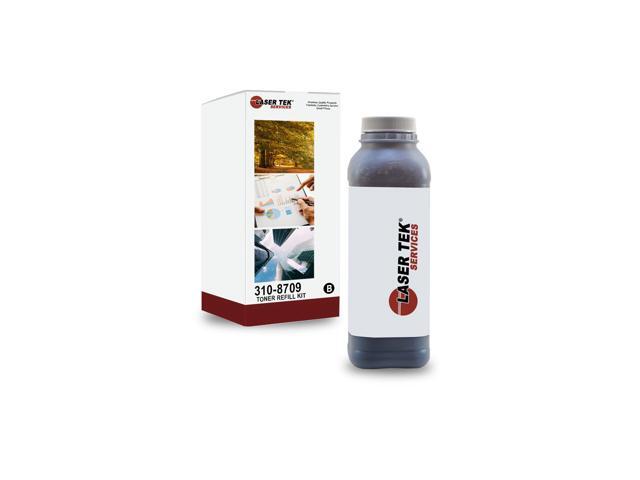 Laser Tek Services Black Toner Refill Kit with reset chips for the Dell 1720 1720dn 310-8707 310-8709 310-8706 GR332