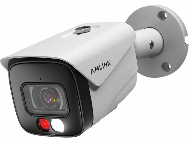 AMLINK 4K/8MP Security AI IP PoE Camera, Night Color 100ft, Human/Vehicle Detection, NDAA Compliant, Indoor Outdoor Surveillance Bullet, 2-Way...