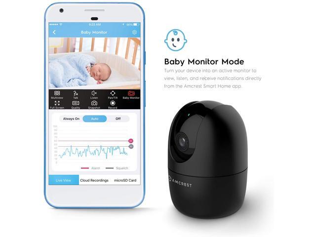 Amcrest 1080P WiFi Camera Indoor, Nanny Cam, Dog Camera, Sound & Baby Monitor, Human & Pet Detection, Motion-Tracking, w/ 2-Way Audio, Phone App,...