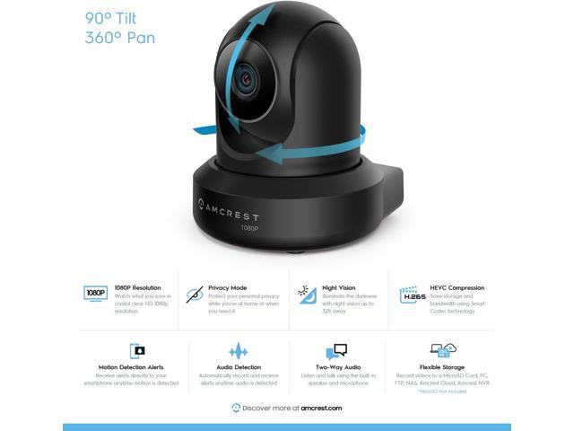 Amcrest 1080p WiFi Camera Indoor, 2MP Pan/Tilt Home Security Camera, Auto-Tracking, Motion & Audio Detection, Privacy Mode, Enhanced Browser...
