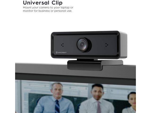 Amcrest Dual-Mic 1080P Webcam with Two Microphones for Enhanced Audio & 3D Noise Cancellation, Web Cam USB Computer Camera for PC Desktop & Laptop,...