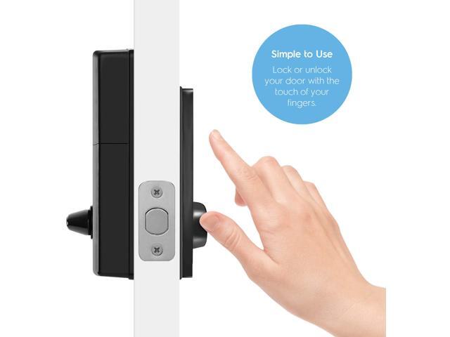 Amcrest Smart Lock ADL220-B Contemporary Digital Keypad Single Cylinder Deadbolt with Automatic Motorized Locking, Zinc Alloy