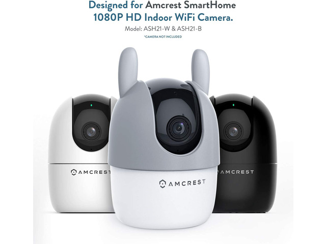 Amcrest ASH21 Silicone Cover, Bunny Camera Skin (ASH21-BUNNY-GREY)