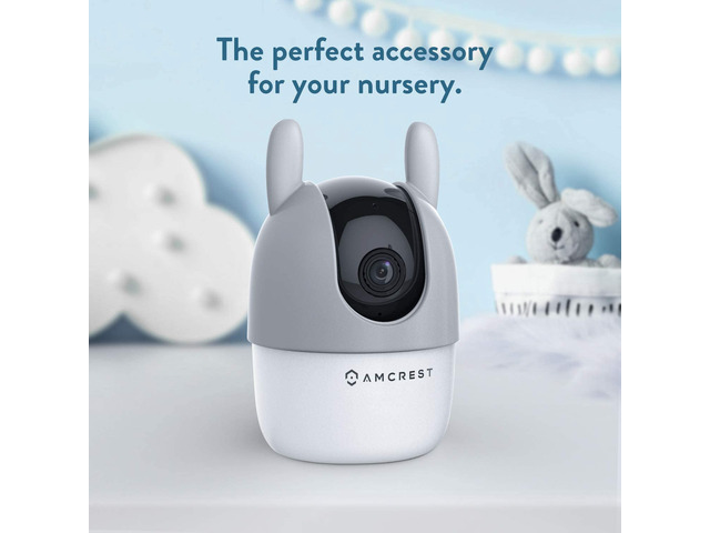 Amcrest ASH21 Silicone Cover, Bunny Camera Skin (ASH21-BUNNY-GREY)