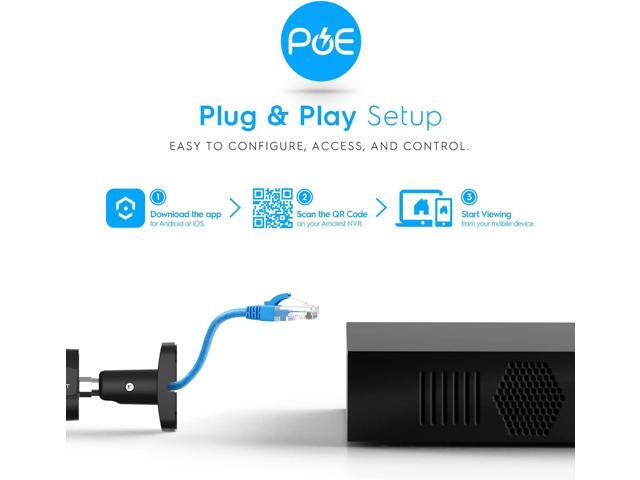 Amcrest 4K 8CH POE NVR (1080p/3MP/4MP/5MP/8MP) POE Network Video Recorder - Supports up to 8 x 8MP/4K IP Cameras, 8-Channel Power Over Ethernet...