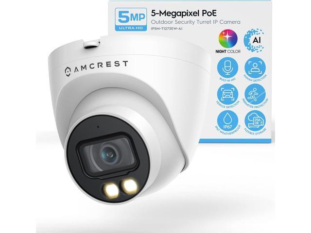 Photos - Surveillance Camera Recertified - Amcrest Night Color AI Turret IP PoE Camera w/ 98ft Full Col