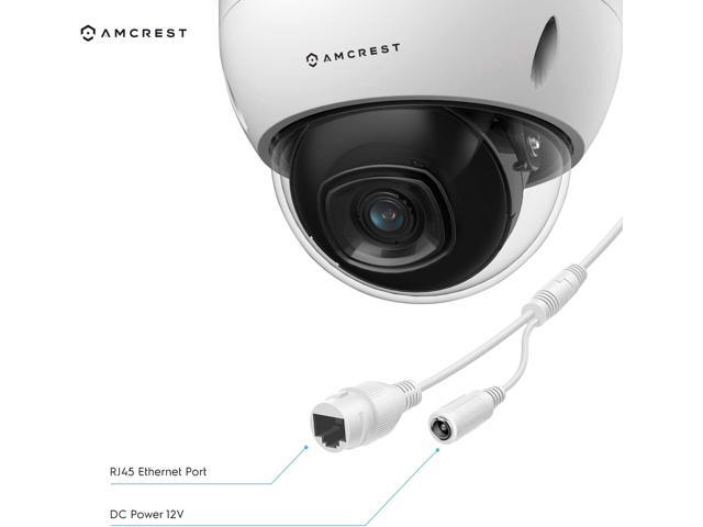 Amcrest 2-Pack 5MP POE Camera, Outdoor Vandal Dome Security POE IP Camera, 5-Megapixel, 98ft NightVision, 2.8mm Lens, IP67, IK10 Resistance,...