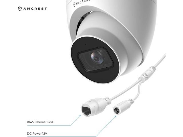 Amcrest 2-Pack 5MP UltraHD Outdoor Security IP Turret PoE Camera with Mic/Audio, 5-Megapixel, 98ft NightVision, 2.8mm Lens, IP67 Weatherproof,...