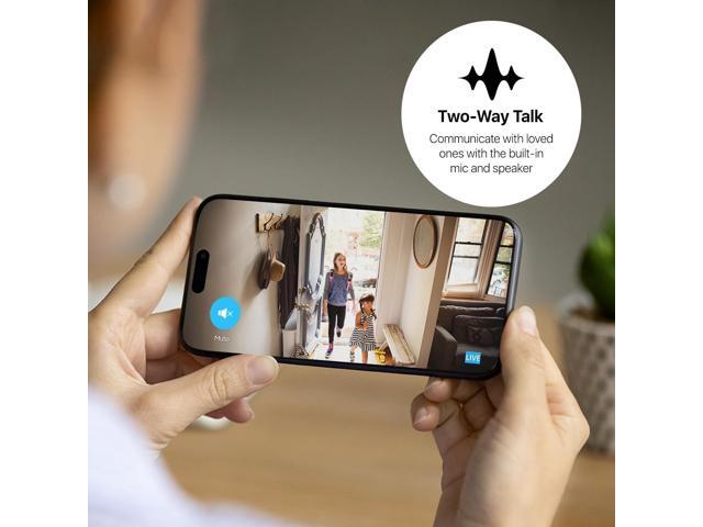 Amcrest Link 4MP WiFi Camera Indoor, Human Detection, Motion-Tracking, w/ 2-Way Audio, Pan/Tilt Wireless IP Camera, 30ft Night Vision, Built in...