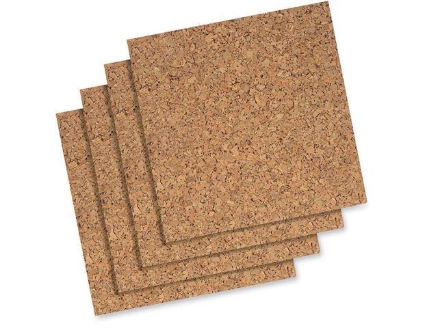 Quartet Cork Panels Self-stick 12'x12' 4/PK Natural 102Q