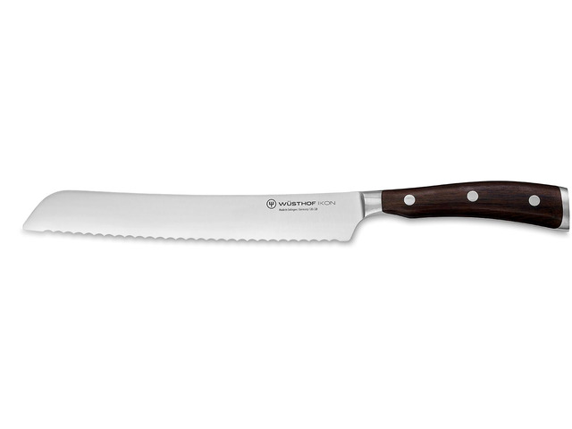Wusthof Ikon Blackwood 8 Inch Bread Knife