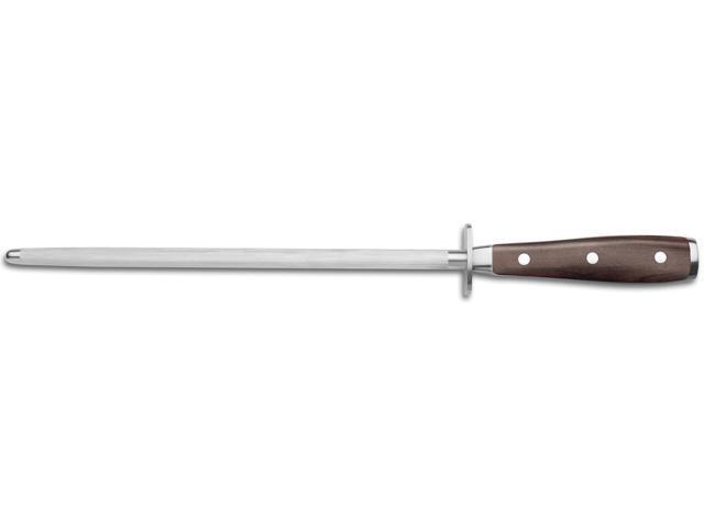 Wusthof Ikon Blackwood 10 Inch Sharpening Steel With Double Bolster
