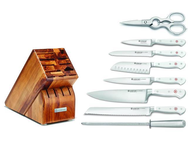 Wusthof Classic White Nine Piece Knife Block Set