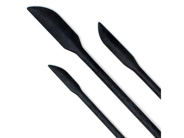 Norpro Mini Silicone Last Drop Spatula, Set of 3, Black