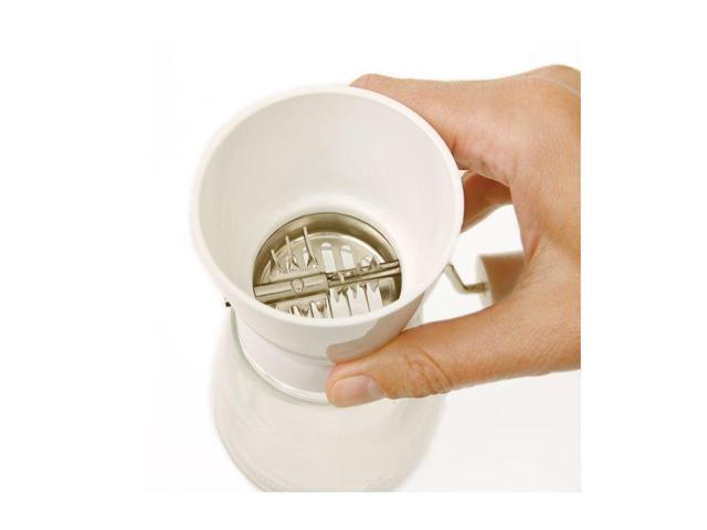 Norpro Glass Nut and Topping Chopper, White