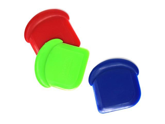 Norpro My Favorite Scraper, 3 Piece Set, Red/Blue/Green
