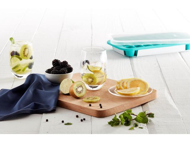 Lekue Industrial Silicone Ice Cube Tray, Blue