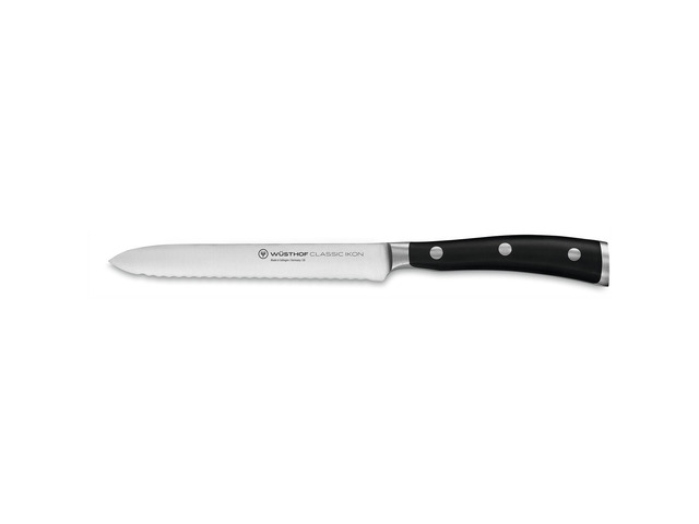 Wusthof Classic Ikon 5 Inch Serrated Utility Knife