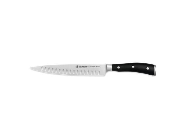 Wusthof Classic Ikon 8 Inch Carving Knife, Hollow Edge