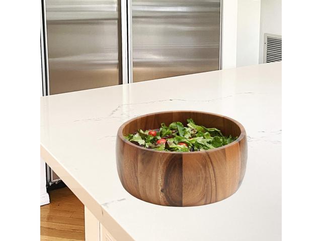 Frieling Acacia Wood Calabash Bowl, Medium 4-Inch x 10-Inch Diameter