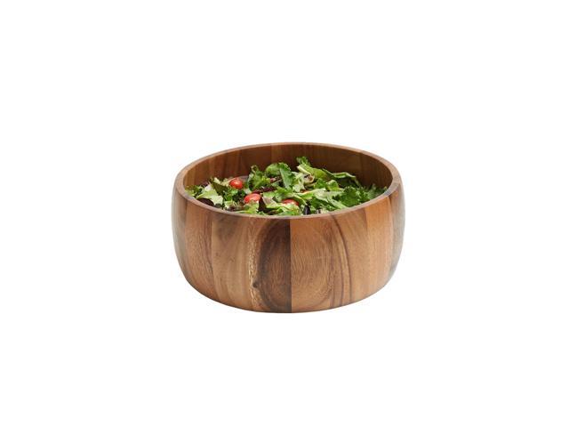Frieling Acacia Wood Calabash Bowl, Medium 4-Inch x 10-Inch Diameter