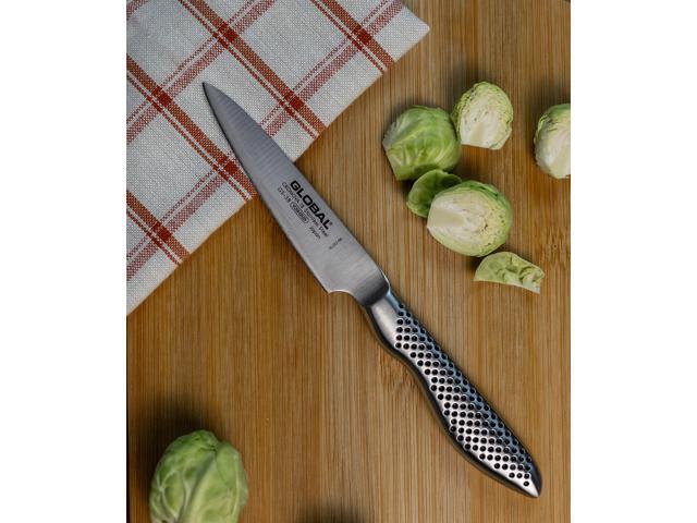 Global 3 Piece Knife Set with Asian Chef's, Prep and Paring Knives, Stainless Steel