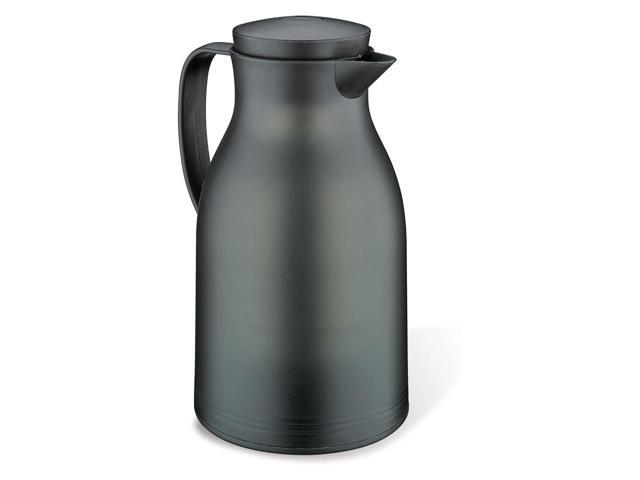 Cilio Monza Premium Insulated Server, Durable Glass Liner, 34 fl. Oz, Matte Black