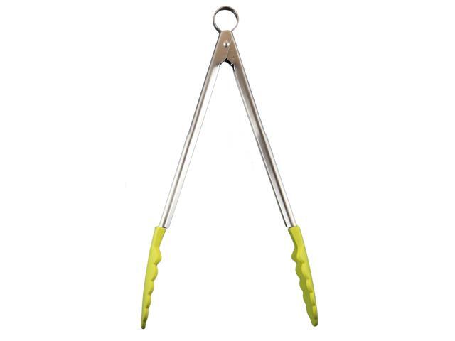 Cuisipro 12' Apple Green Silicone Locking Tongs