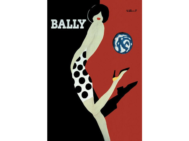 Bally Art Ad Art Poster Print (22 x 34)