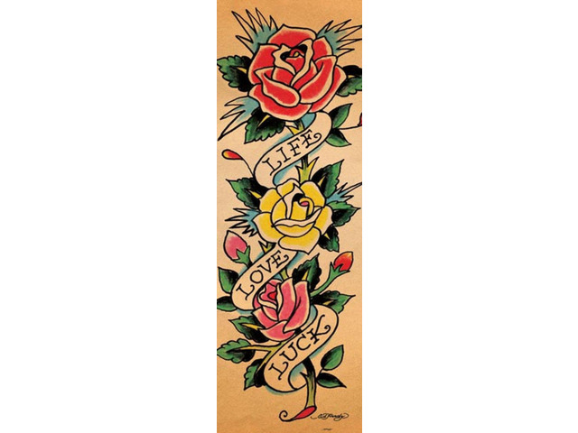 Ed Hardy Life Love Luck Poster Print (22 x 34)