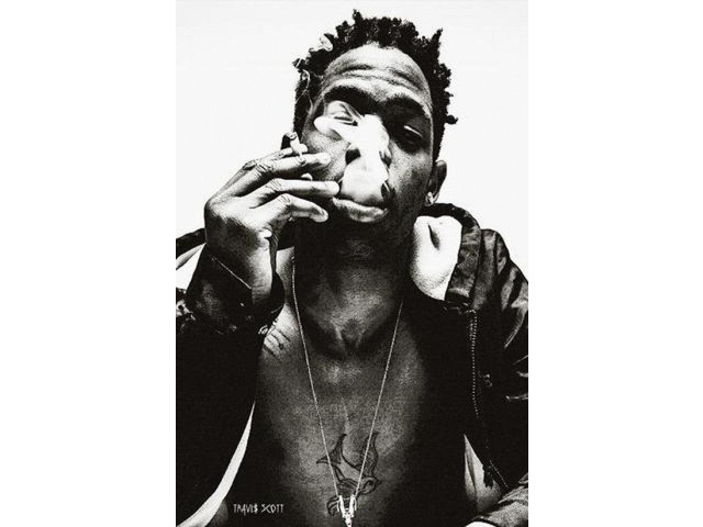 Travis Scott Smoke Poster Print (22 x 34)